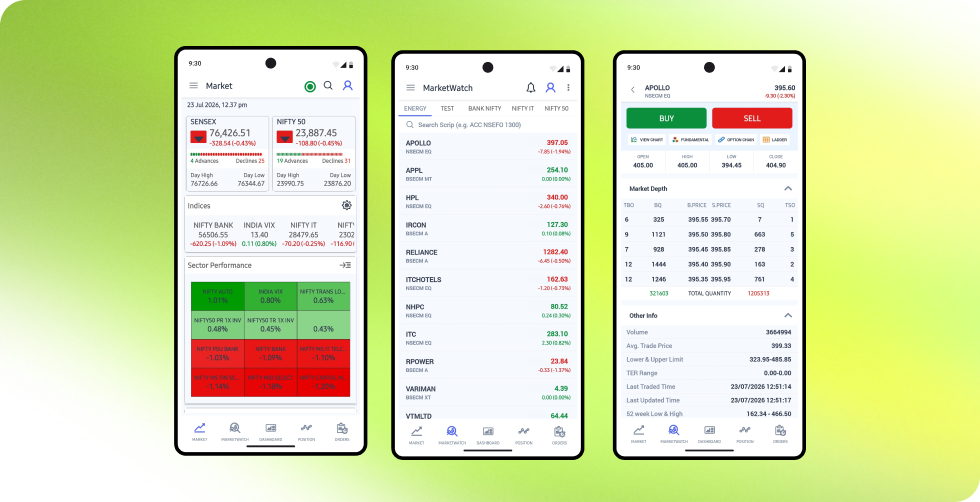 Screenshot of FairInvest Mobile App